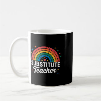Rainbow Teacher Ck To School Substitute Teacher Coffee Mug