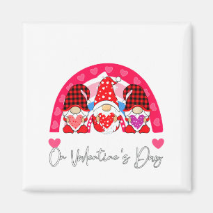 Rainbow Teaching 12th Grade On Valentines Day Tea  Magnet