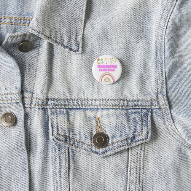 Rainbow Teaching is a work of heart 3 Cm Round Badge (In Situ)