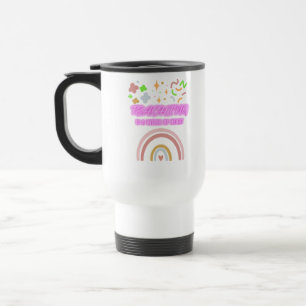 Rainbow Teaching is a work of heart Travel Mug
