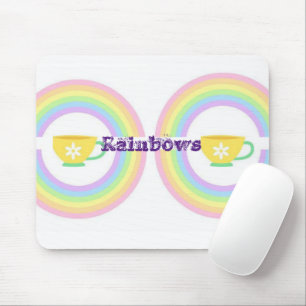 Rainbow Teacup Mouse Pad! Mat