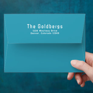 Rainbow Teal Video Game Gamer Bar Mitzvah Envelope