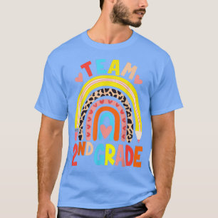 Rainbow Team 2nd Second Grade Back To School Teach T-Shirt