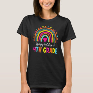 Rainbow Team 4th Grade Last Day School Teacher Stu T-Shirt