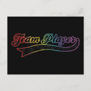 Rainbow Team Player Postcard