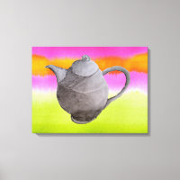 Rainbow teapot arty kitchen art