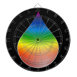 RAINBOW TEARDROP DARTBOARD