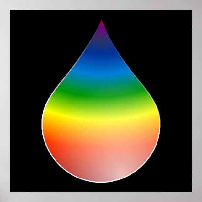 RAINBOW TEARDROP POSTER (Front)