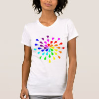 Rainbow teardrops