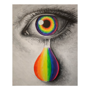 Rainbow tears poster jigsaw puzzle