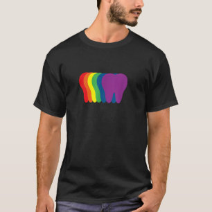 Rainbow Teeth LGBT Dentistry Dentist T Shirt
