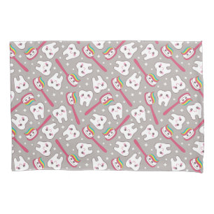 Rainbow Teeth Pattern Pillowcase