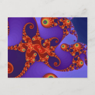 Rainbow Tentacles Postcard