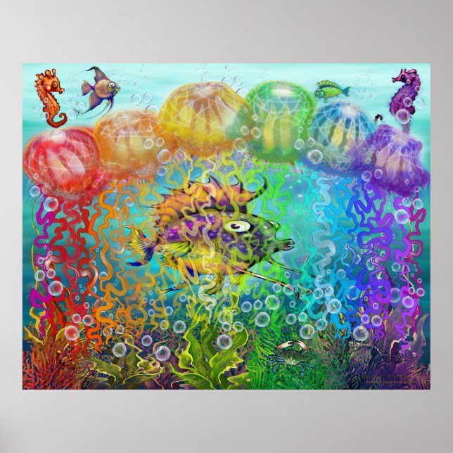 Rainbow Tentacles Poster (Front)