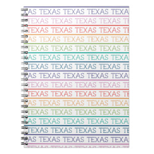 Rainbow Texas, Texas, Texas Notebook