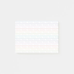 Rainbow Texas, Texas, Texas Post-it Notes