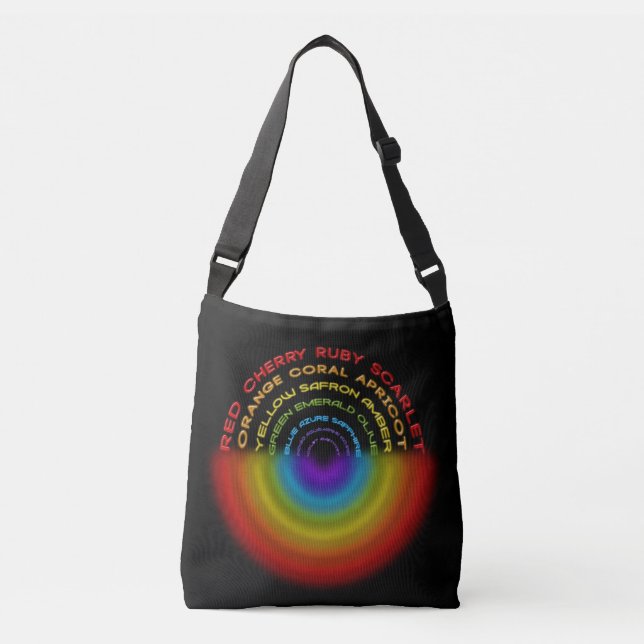 rainbow text crossbody bag (Front)