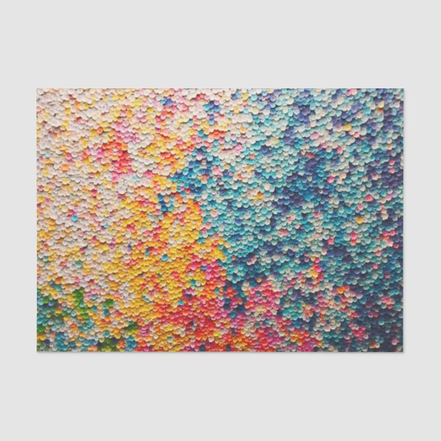 Rainbow Texture Mosaic Tissue Paper (Front)