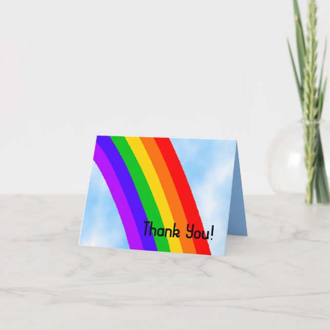 Rainbow Thank You Card (Front)