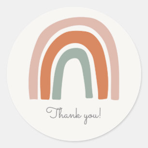 Rainbow Thank You Sticker