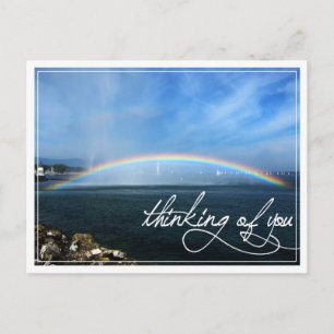 Rainbow Thinking of You Postcard