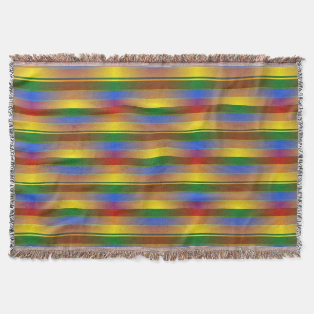 Rainbow Throw Blanket (Front)