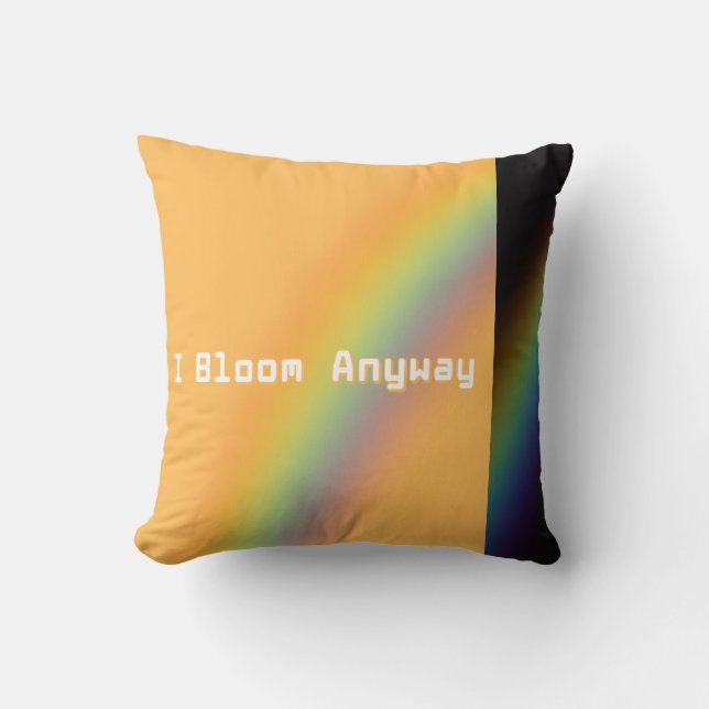 Rainbow throw Pillow (Front)