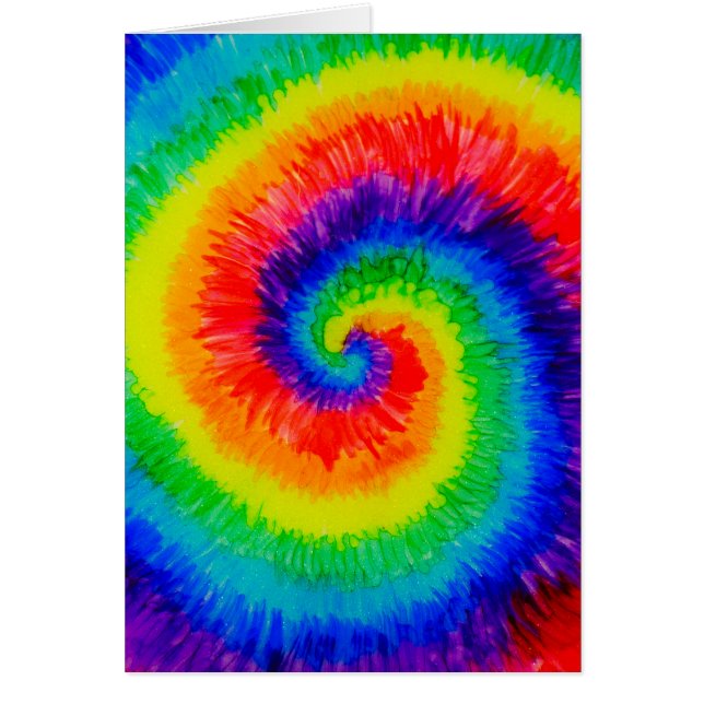Rainbow Tie-Dye Alcohol Ink (Front)