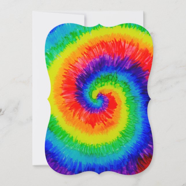 Rainbow Tie-Dye Alcohol Ink (Front)