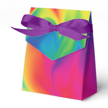 Rainbow Tie-Dye Birthday Party Favour Tent Box