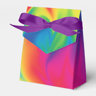 Rainbow Tie-Dye Birthday Party Favour Tent Box