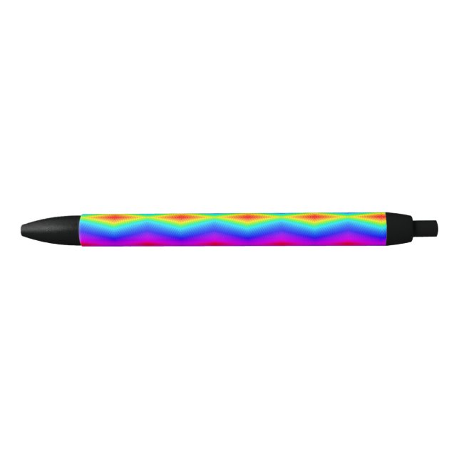 Rainbow tie-dye black ink pen (Front)