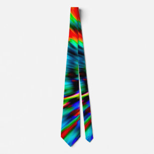 Rainbow Tie Dye Custom Satin Necktie