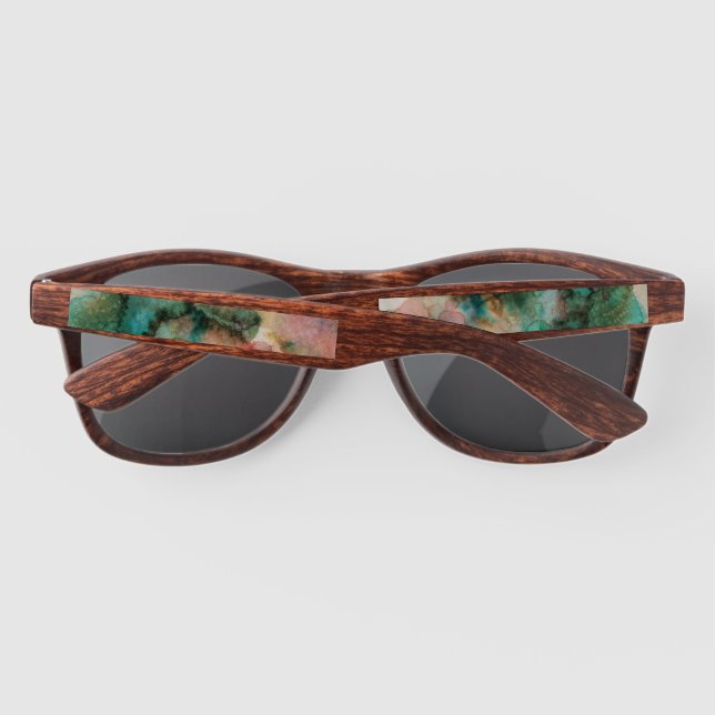 Rainbow Tie Dye Custom Sunglasses (Back)