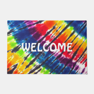 Rainbow Tie-Dye Doormat