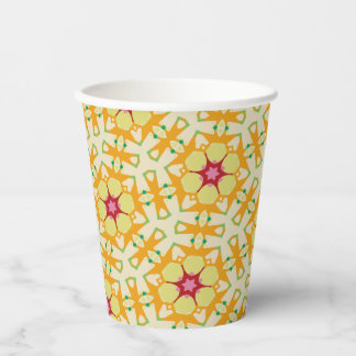 Rainbow Tie-dye Geometric Mandala 8 Pattern Paper Cups