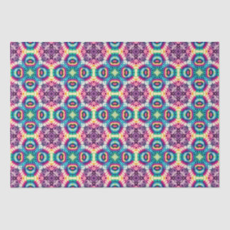 Rainbow Tie-Dye Geometric Pattern 7  Tissue Paper