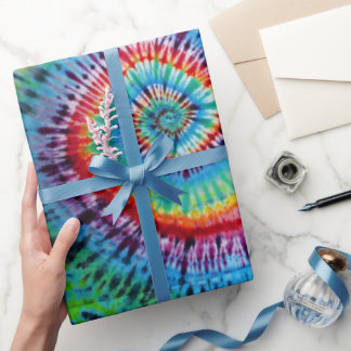 Rainbow Tie Dye Gift Wrapping Paper