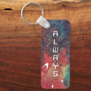 Rainbow Tie-Dye Keychain