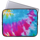 rainbow tie dye laptop case