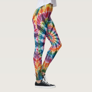 rainbow tie-dye leggings