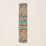 Rainbow Tie Dye Peace Signs Retro Scarf<br><div class="desc">Liven up your wardrobe with this chic chiffon scarf. The retro design features bright tie dye style stripes and peace signs in a rainbow of colours including red,  pink,  turquoise,  green,  blue,  purple,  orange and yellow.</div>
