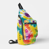 Rainbow Tie Dye Personalised Colourful