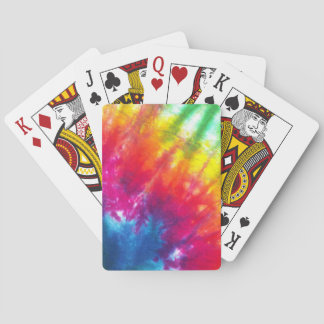Rainbow Tie-Dye Playing Cards