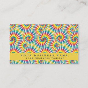 Rainbow Tie Dye Psychedelic Business Cards