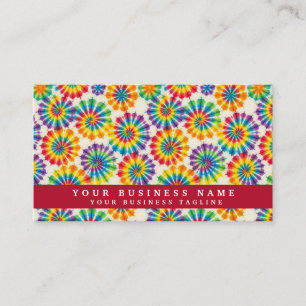 Rainbow Tie Dye Psychedelic Business Cards