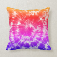 Rainbow Tie Dye Psychedelic Pattern Home Decor