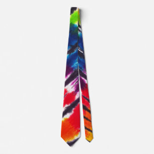 Rainbow Tie-Dye Tie
