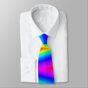 Rainbow tie-dye tie
