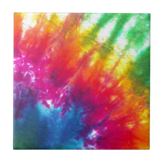 Rainbow Tie-Dye Tile